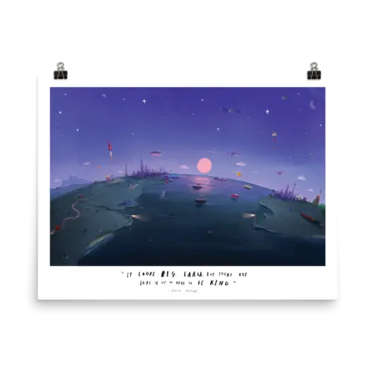 Night Sky Art Poster