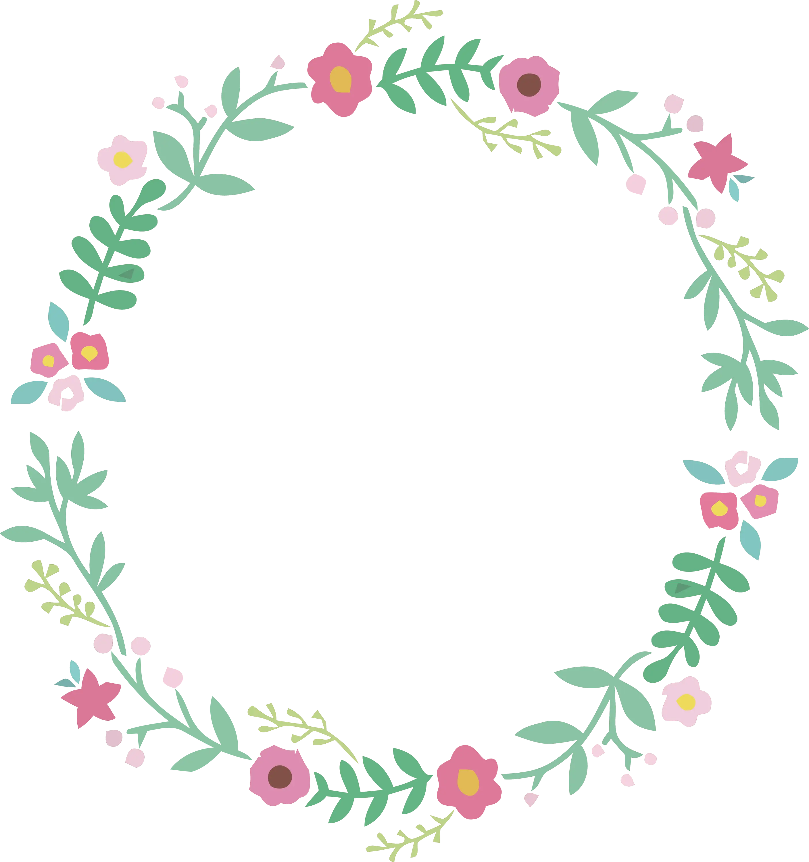 Floral Wreath Illustration