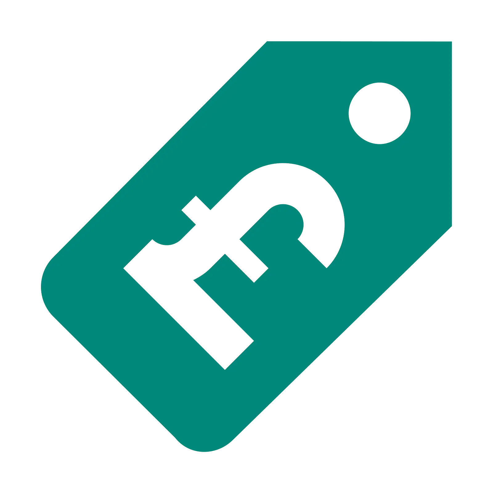 Pound Price Tag Symbol in Green