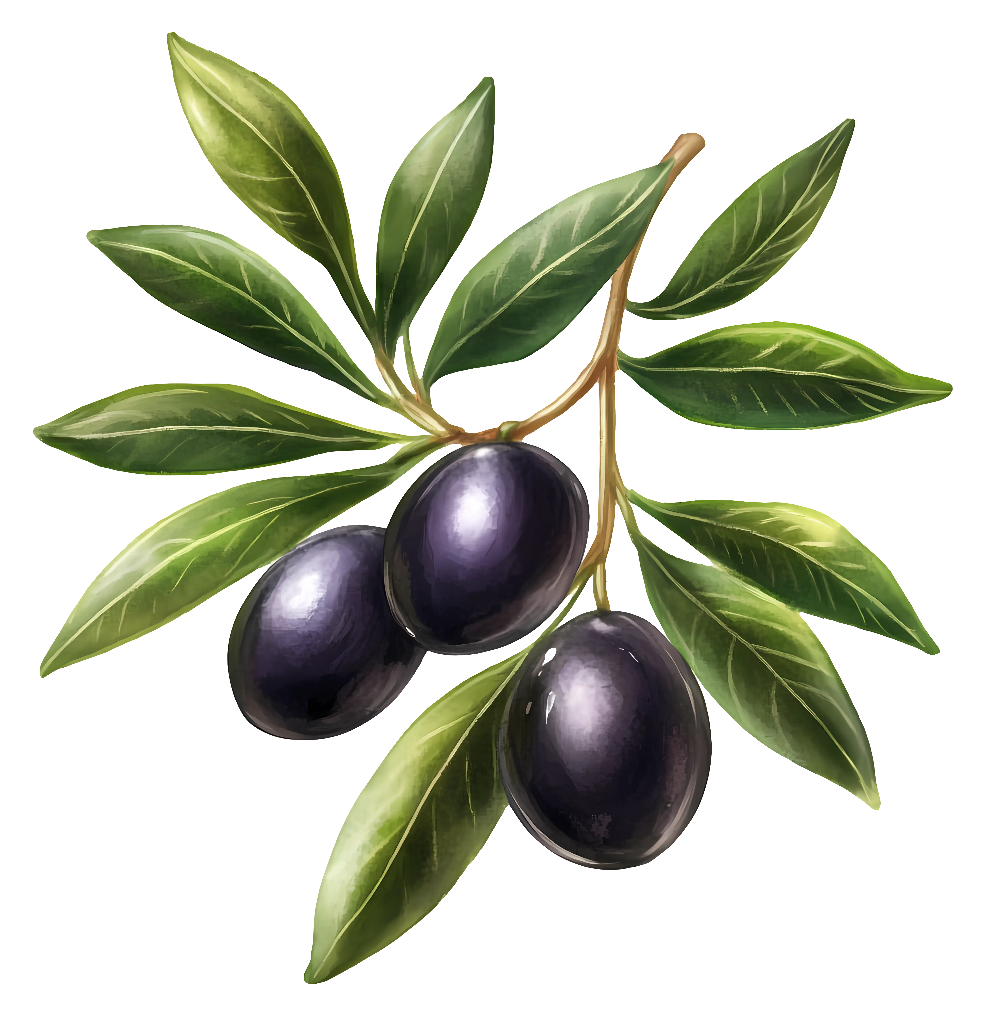 Olives on Branch