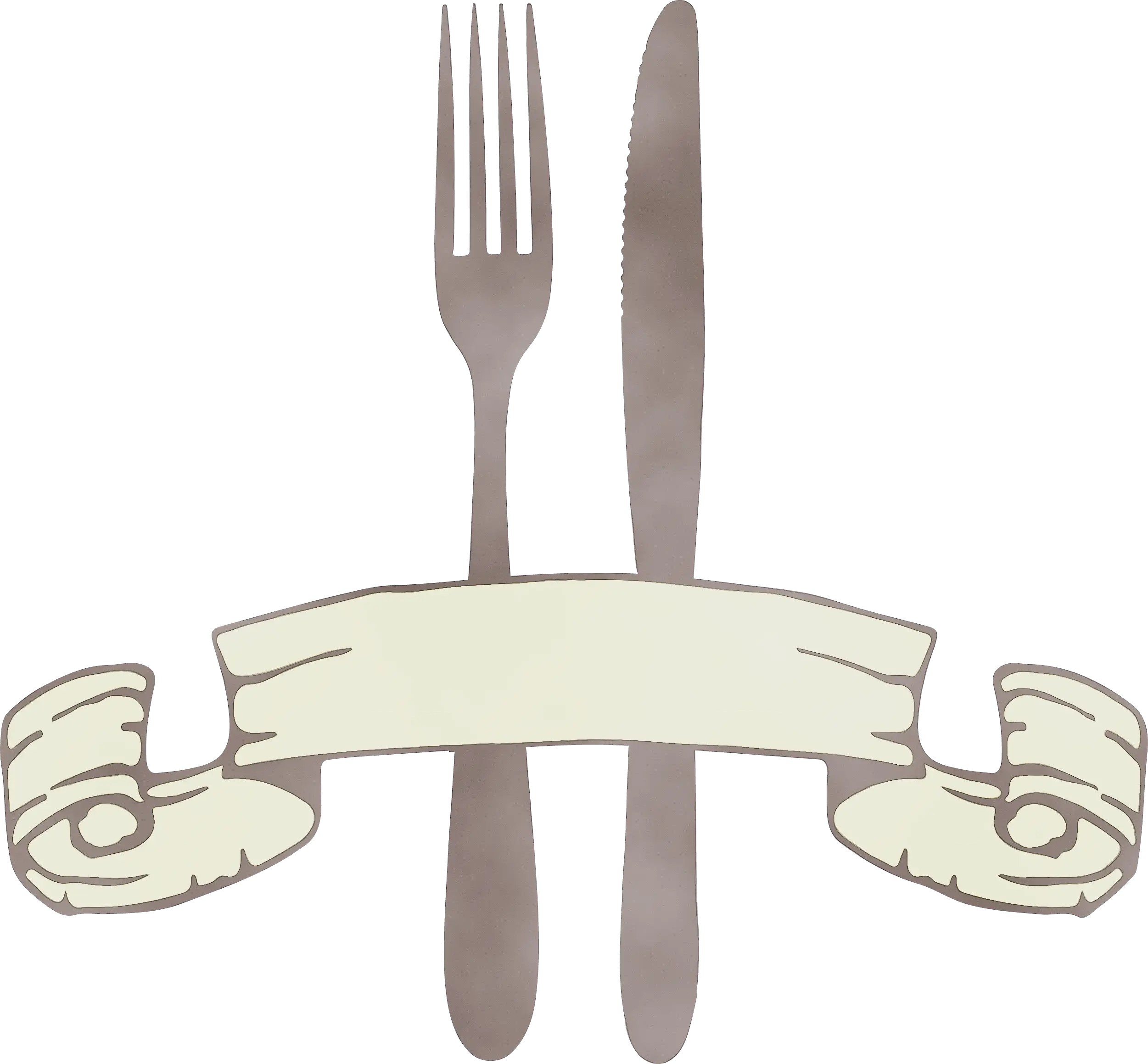 Cutlery with Banner