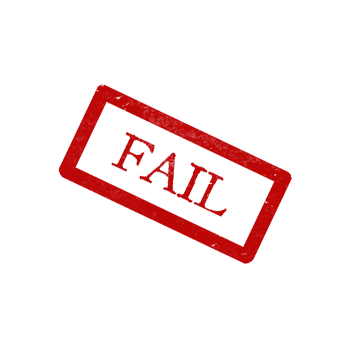 Red Fail Stamp