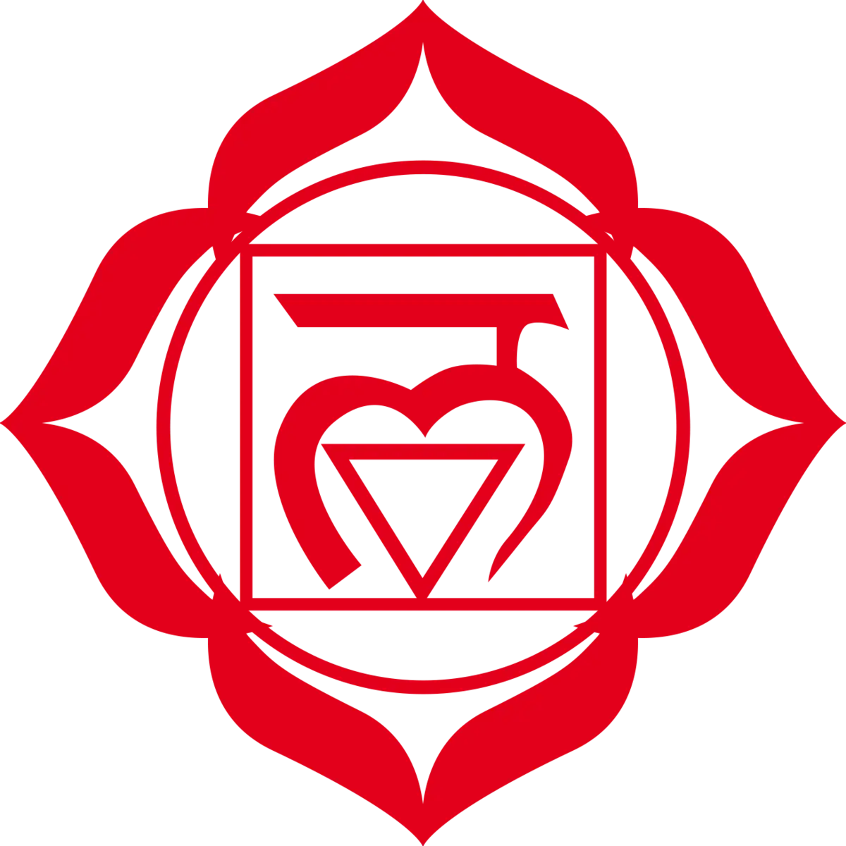 Red Root Chakra Symbol