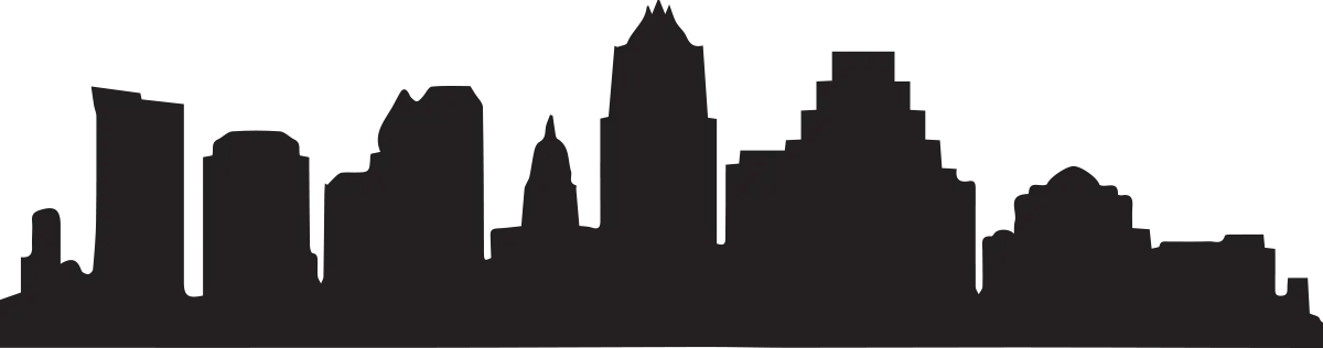 Black Silhouette of City Skyline