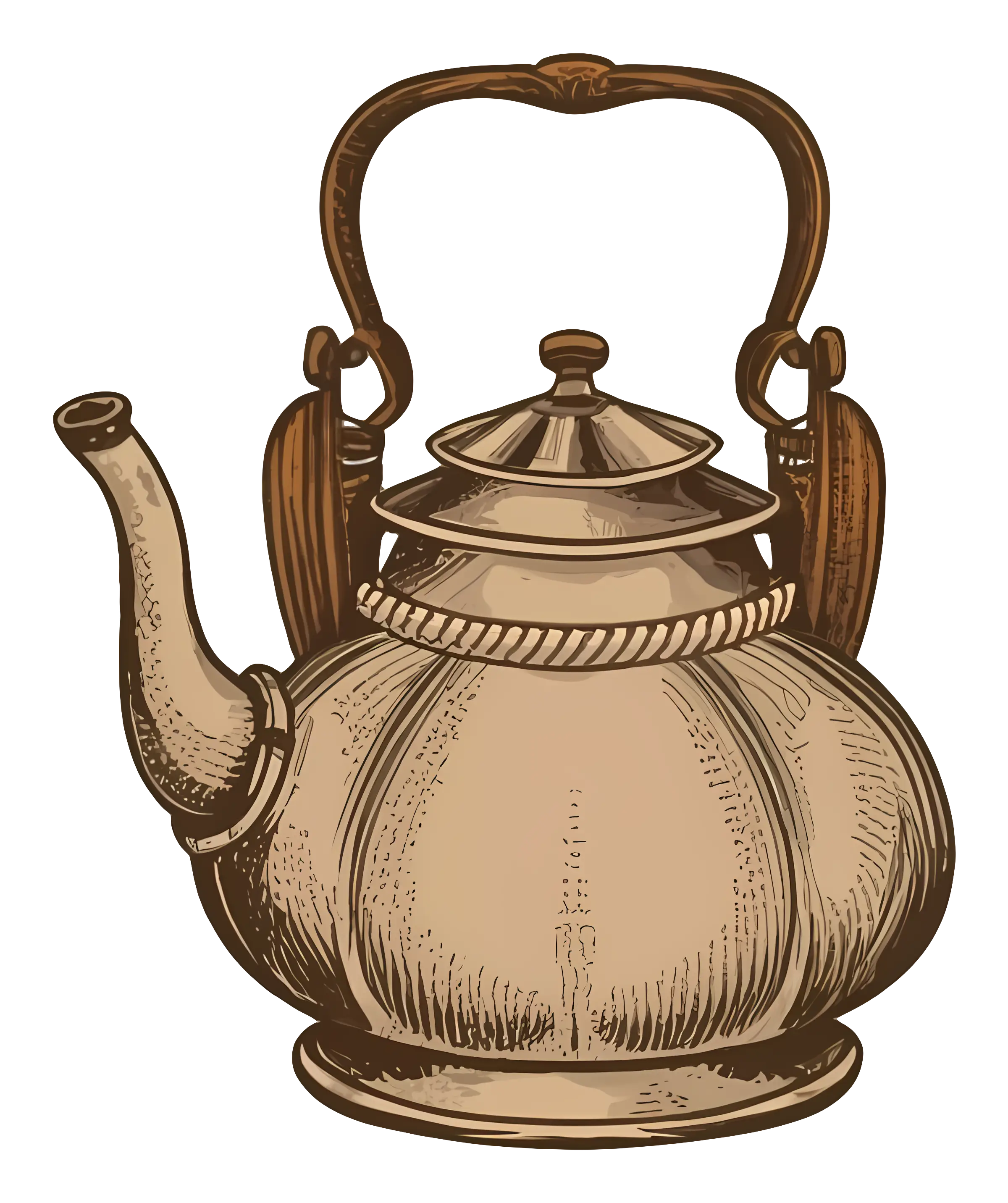 Vintage Teapot Illustration