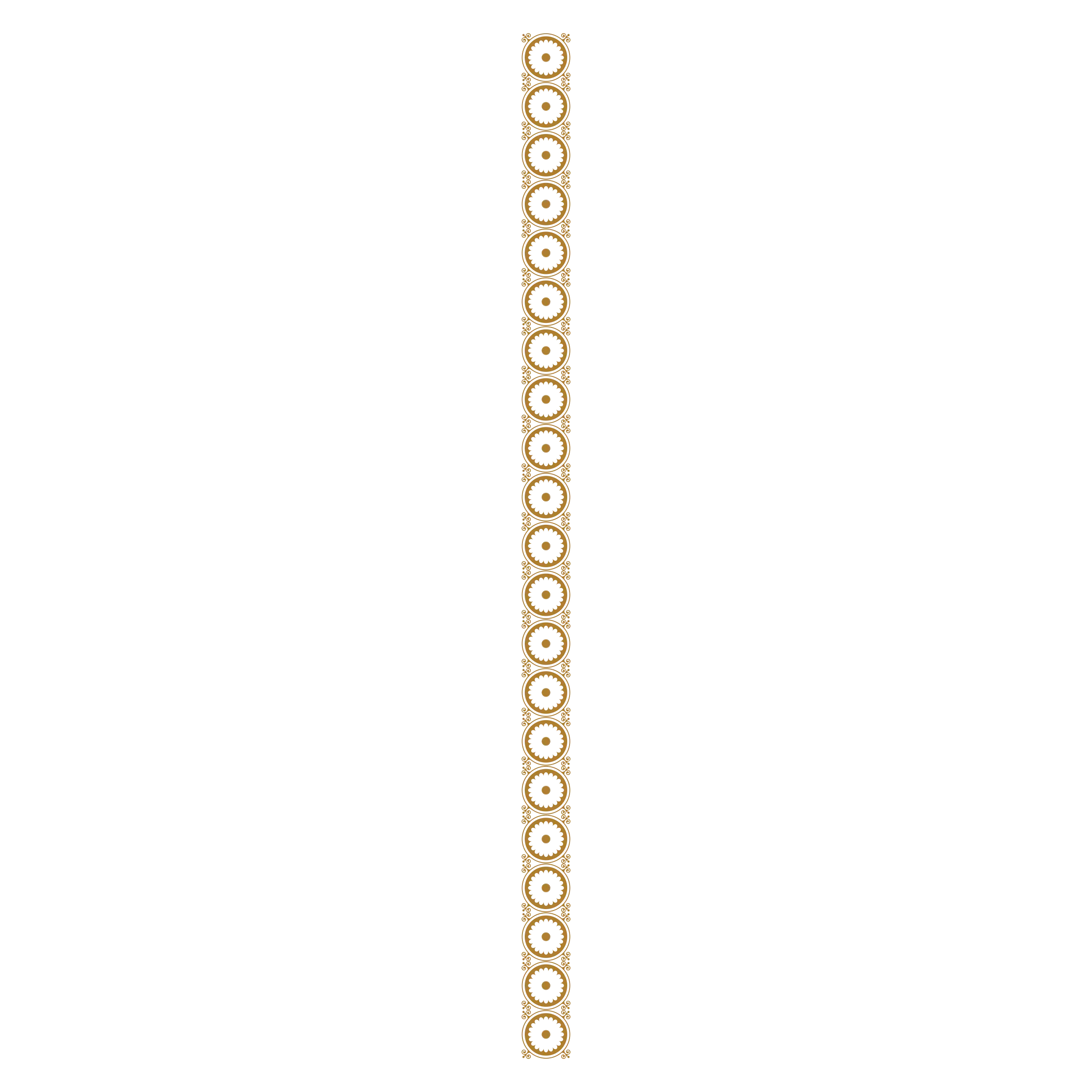 Vertical Decorative Border with Circular Ornaments