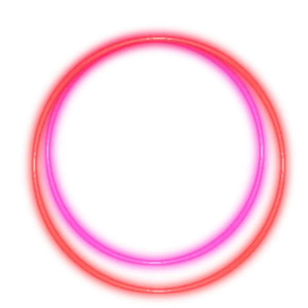 Neon Glowing Red and Pink Circle Design