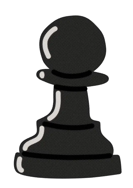 Black Pawn Chess Piece Illustration