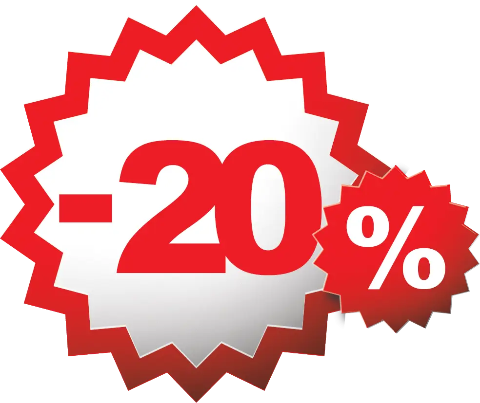 20% Off Discount Badge