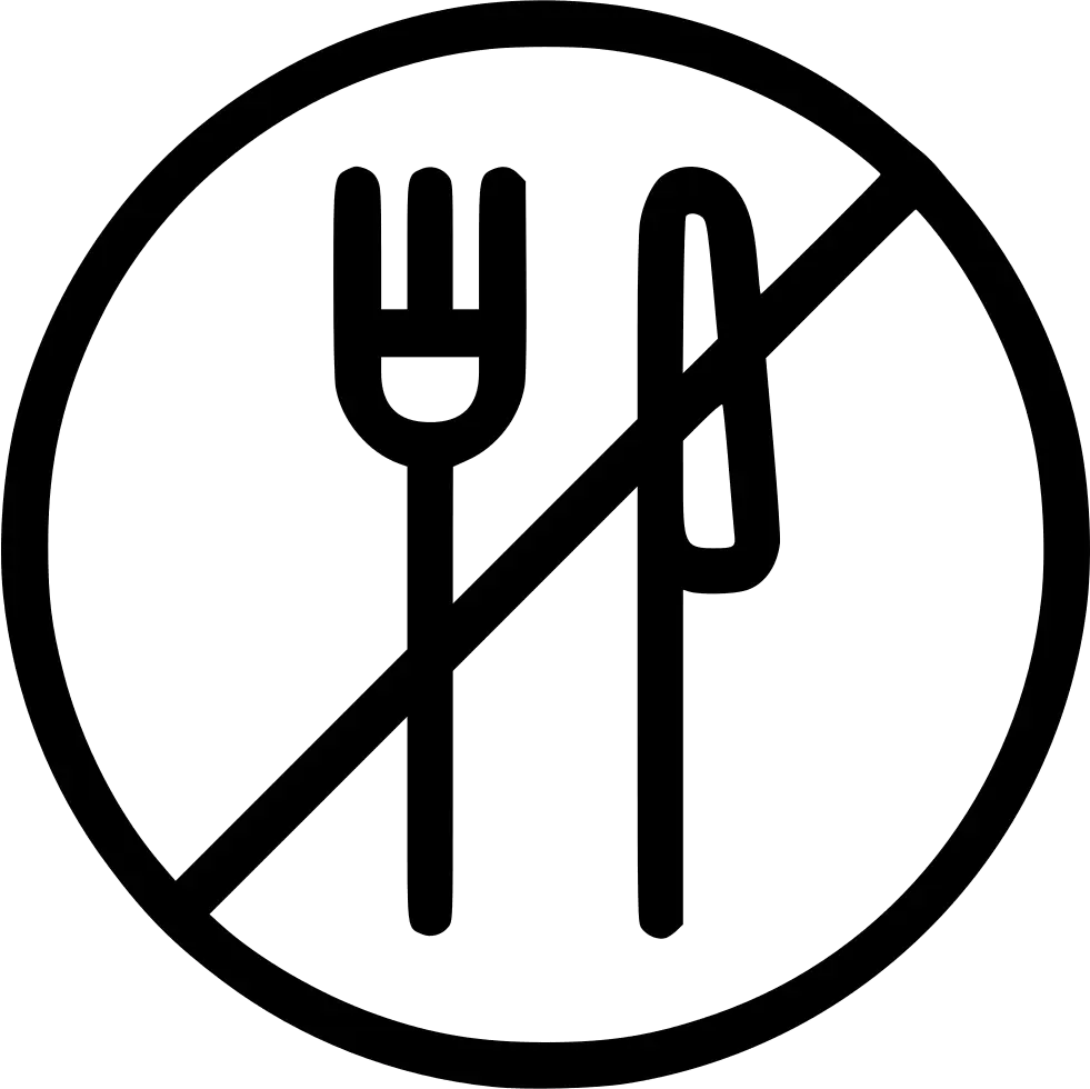 No Eating Prohibition Sign