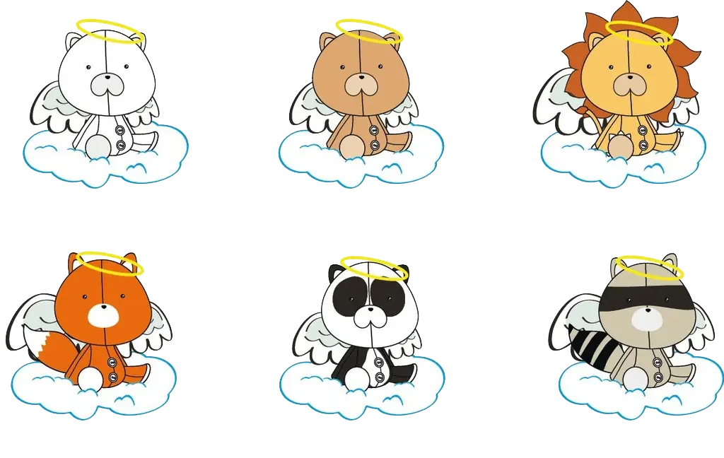 Cute Angel Animals