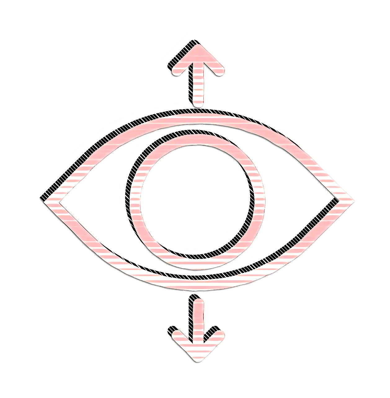 Eye with Up and Down Arrows