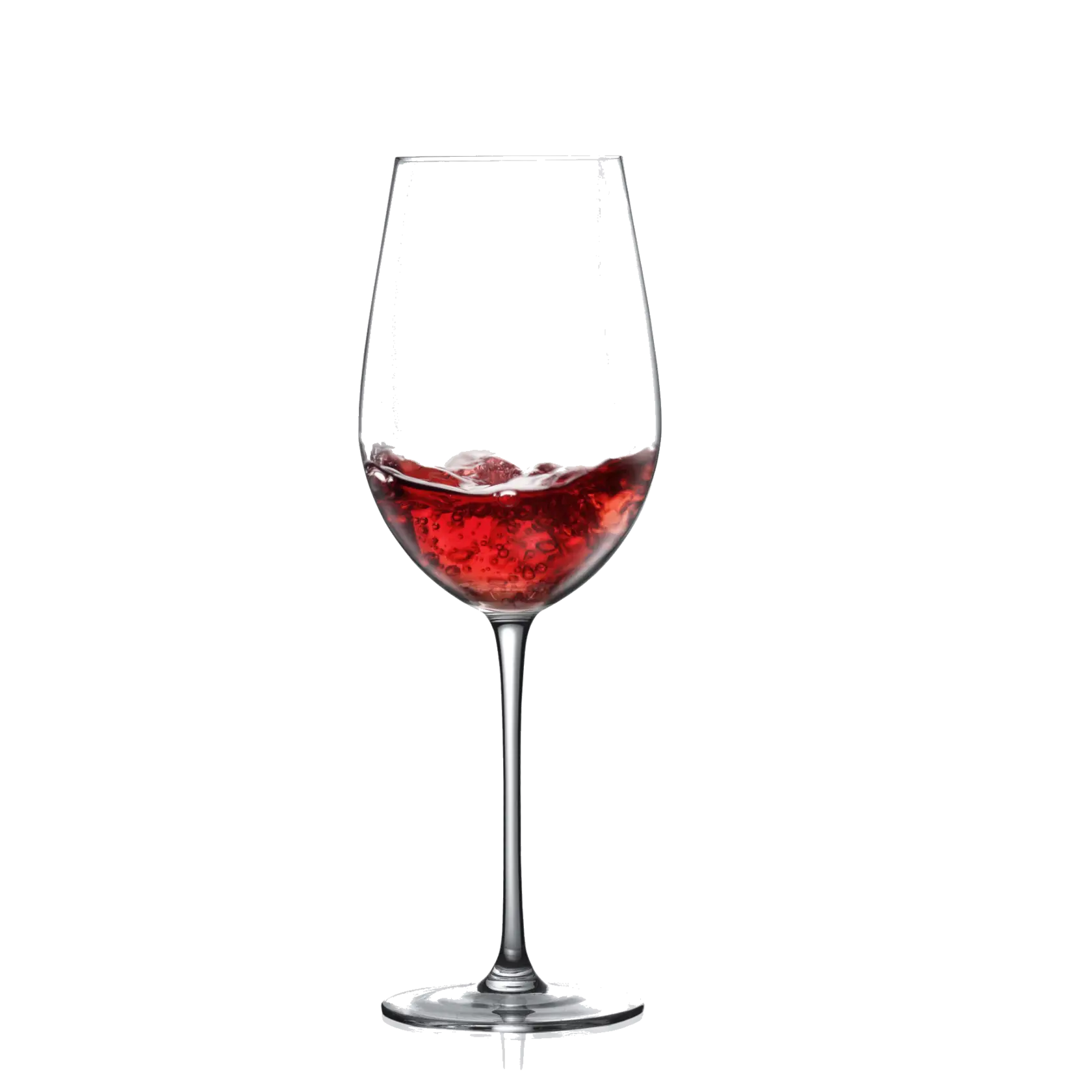 Elegant Wine Glass with Red Wine