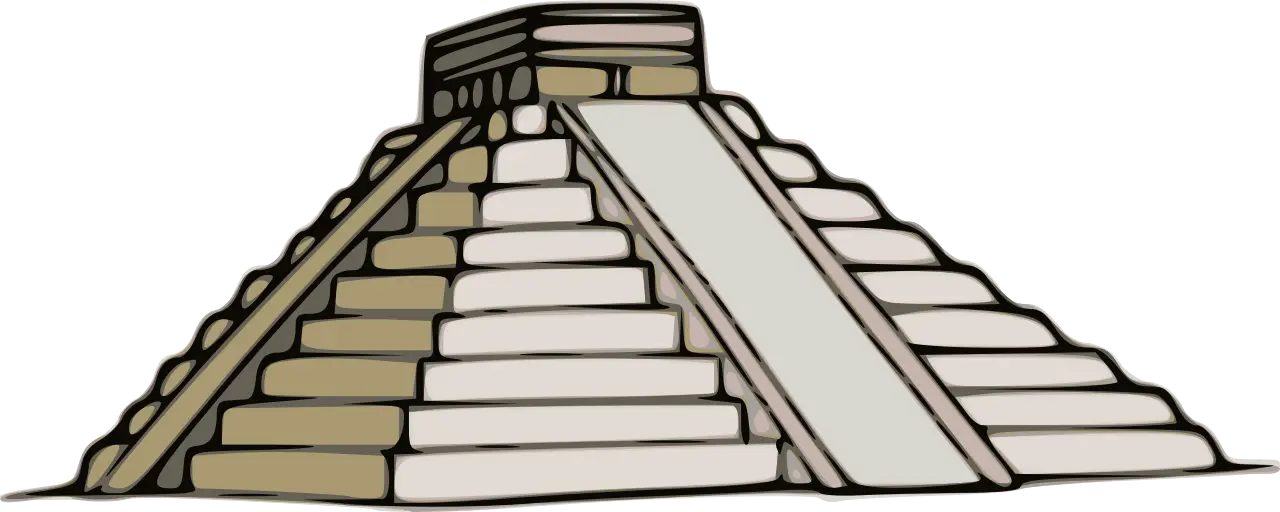 Mayan Pyramid Illustration