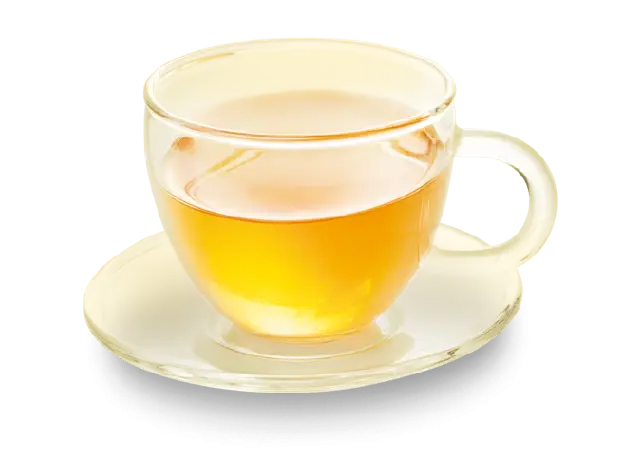 Glass Cup of Yellow Tea