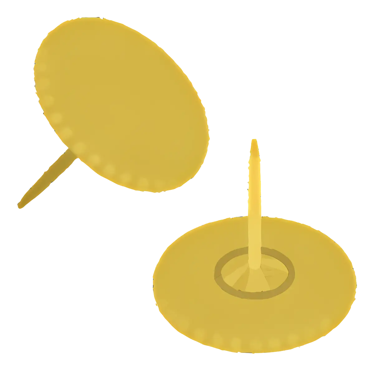 Yellow Push Pins for Office Use