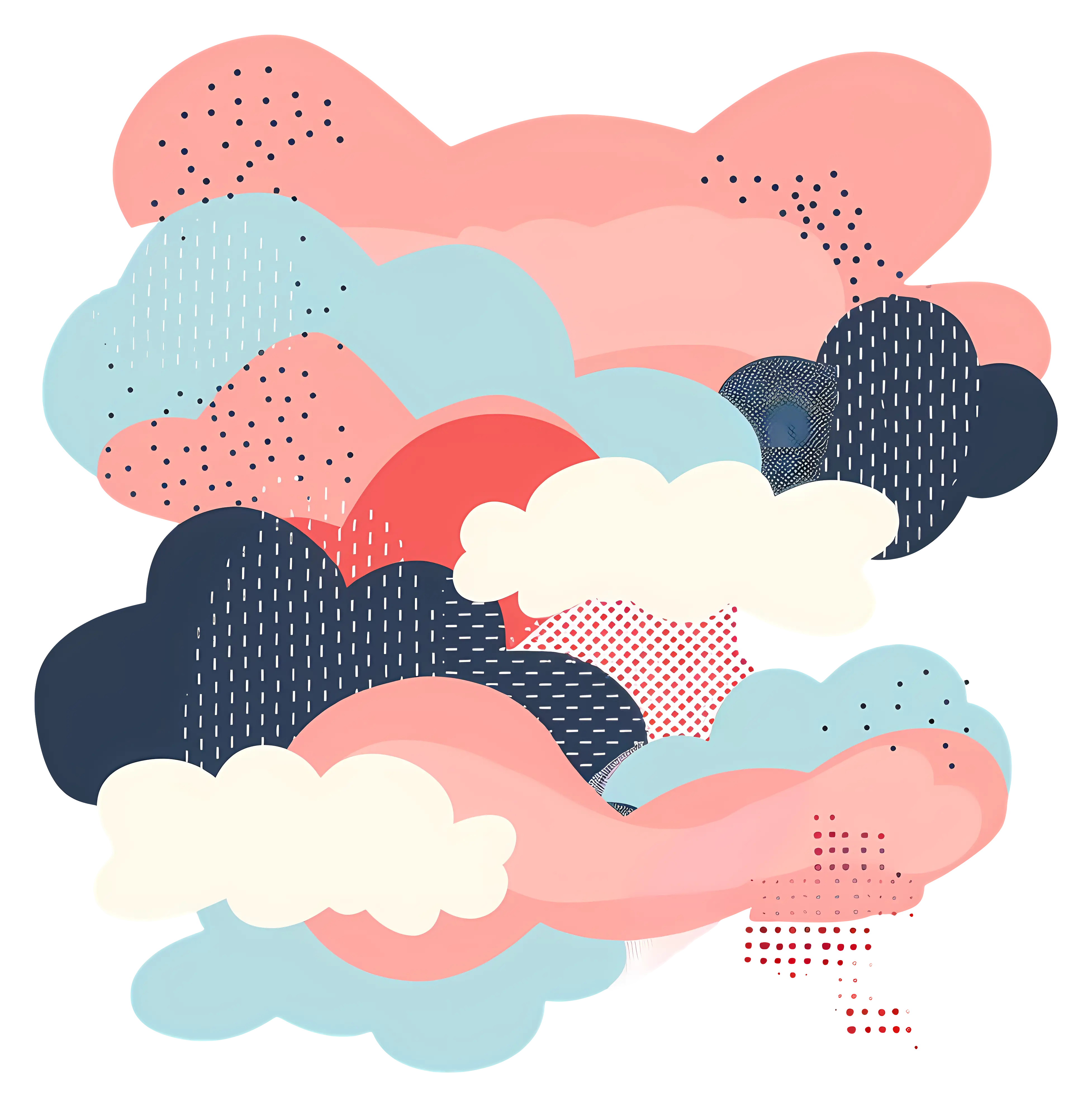 Abstract Colorful Clouds
