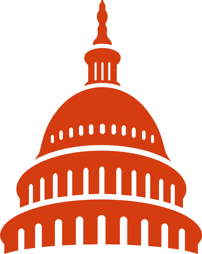 Capitol Building Icon Silhouette