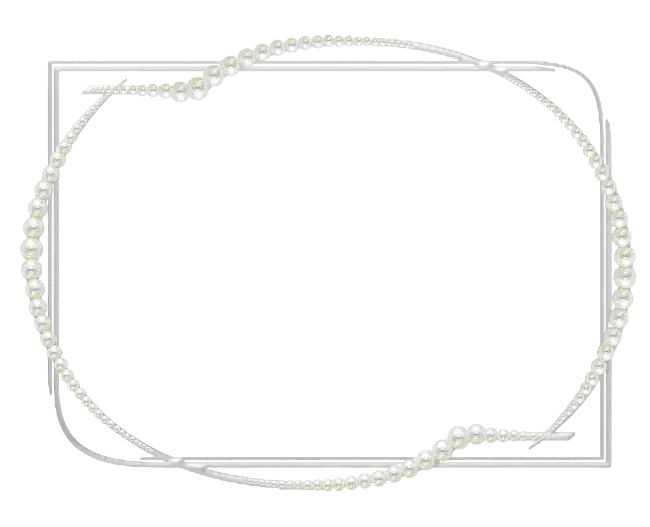 Elegant Pearl Oval Frame