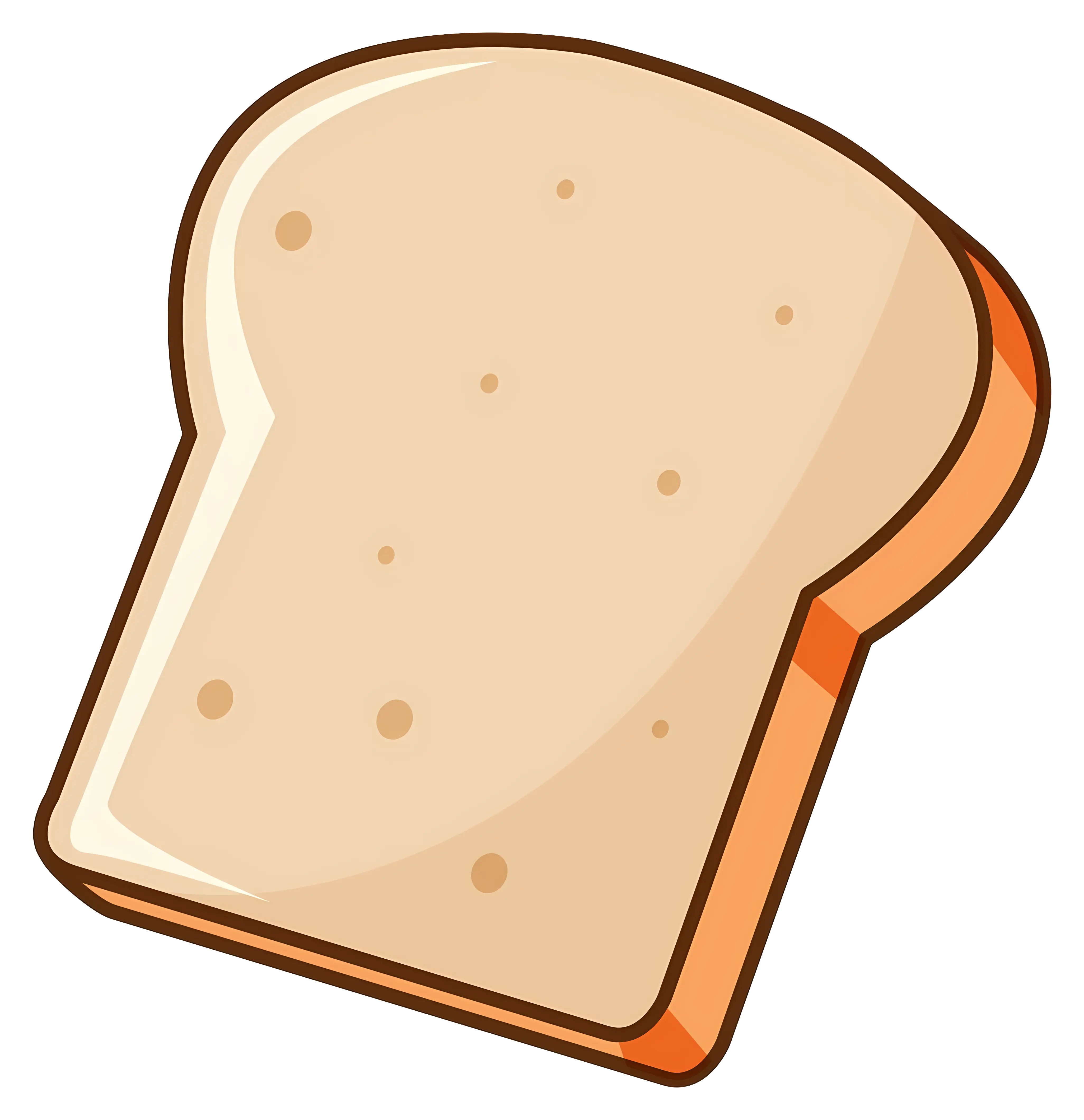 Illustration of a Slice of Bread