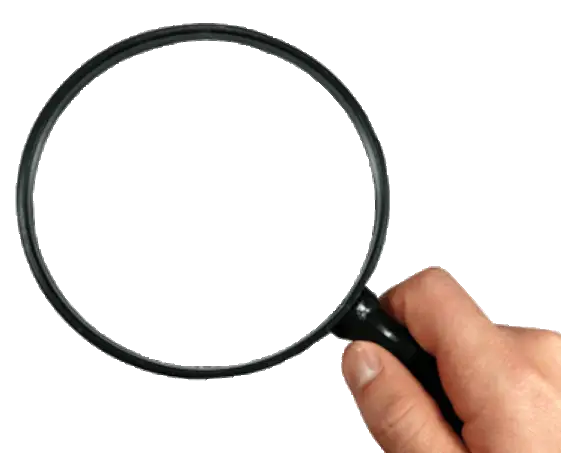 Hand-Held Magnifying Glass Illustration