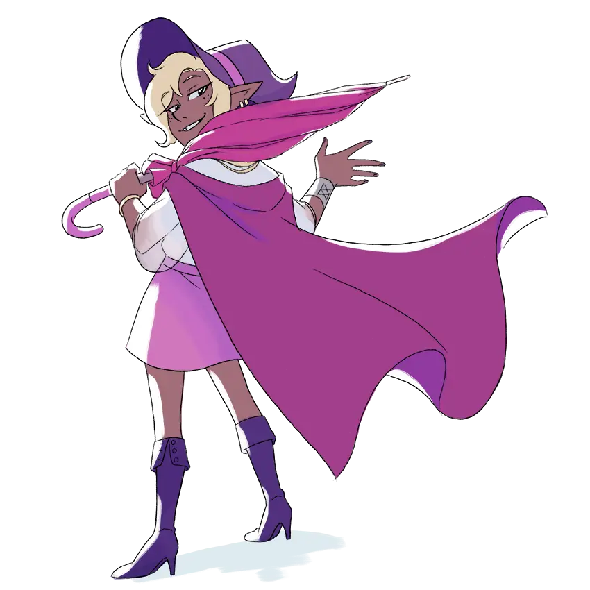 Character with Purple Cape