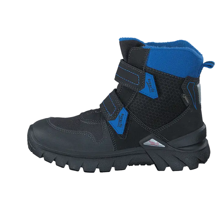 Black and Blue Waterproof Winter Boot