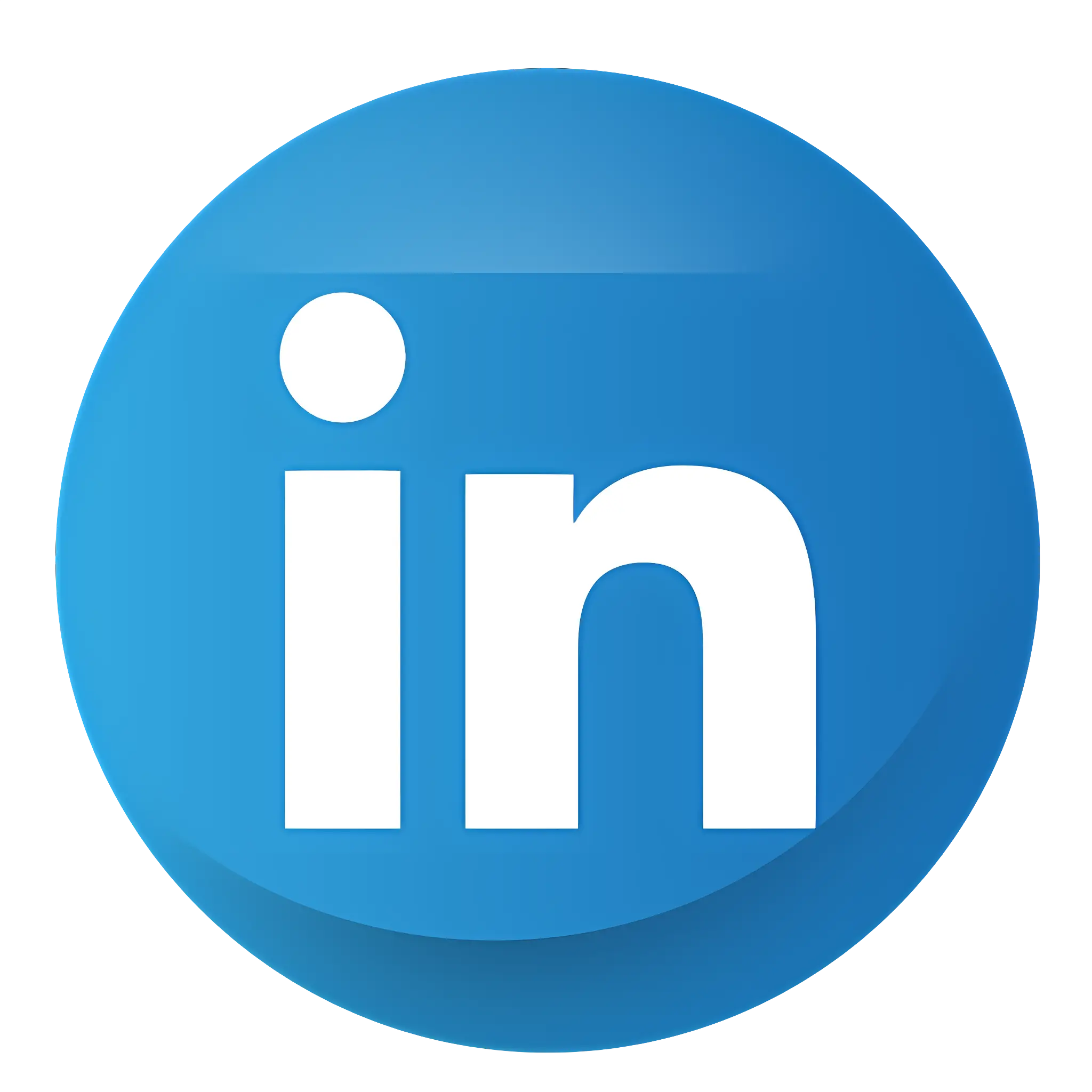 Blue LinkedIn Logo for Social Networking