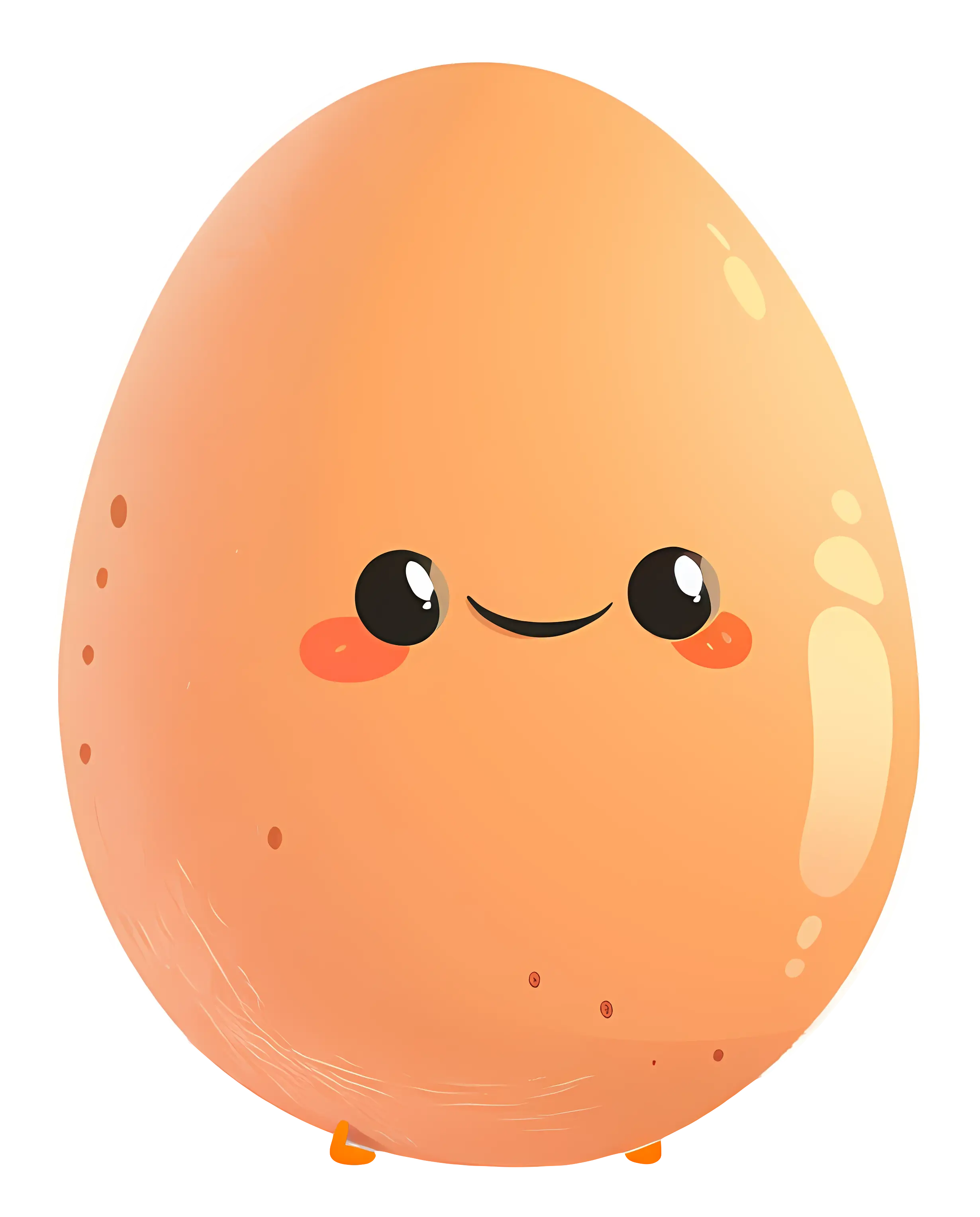 Cute Smiling Egg Cartoon