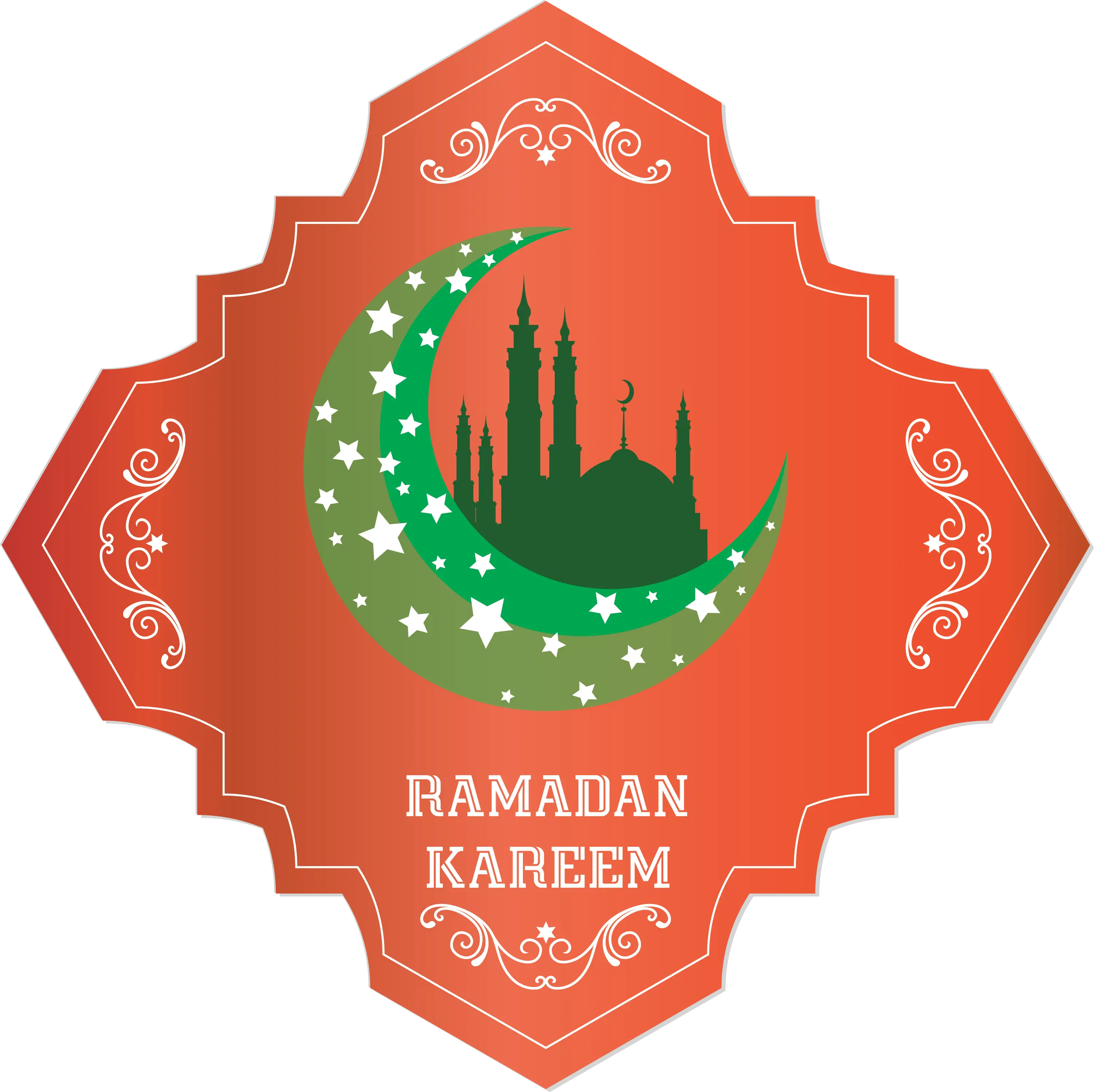 Ramadan Kareem Badge Design