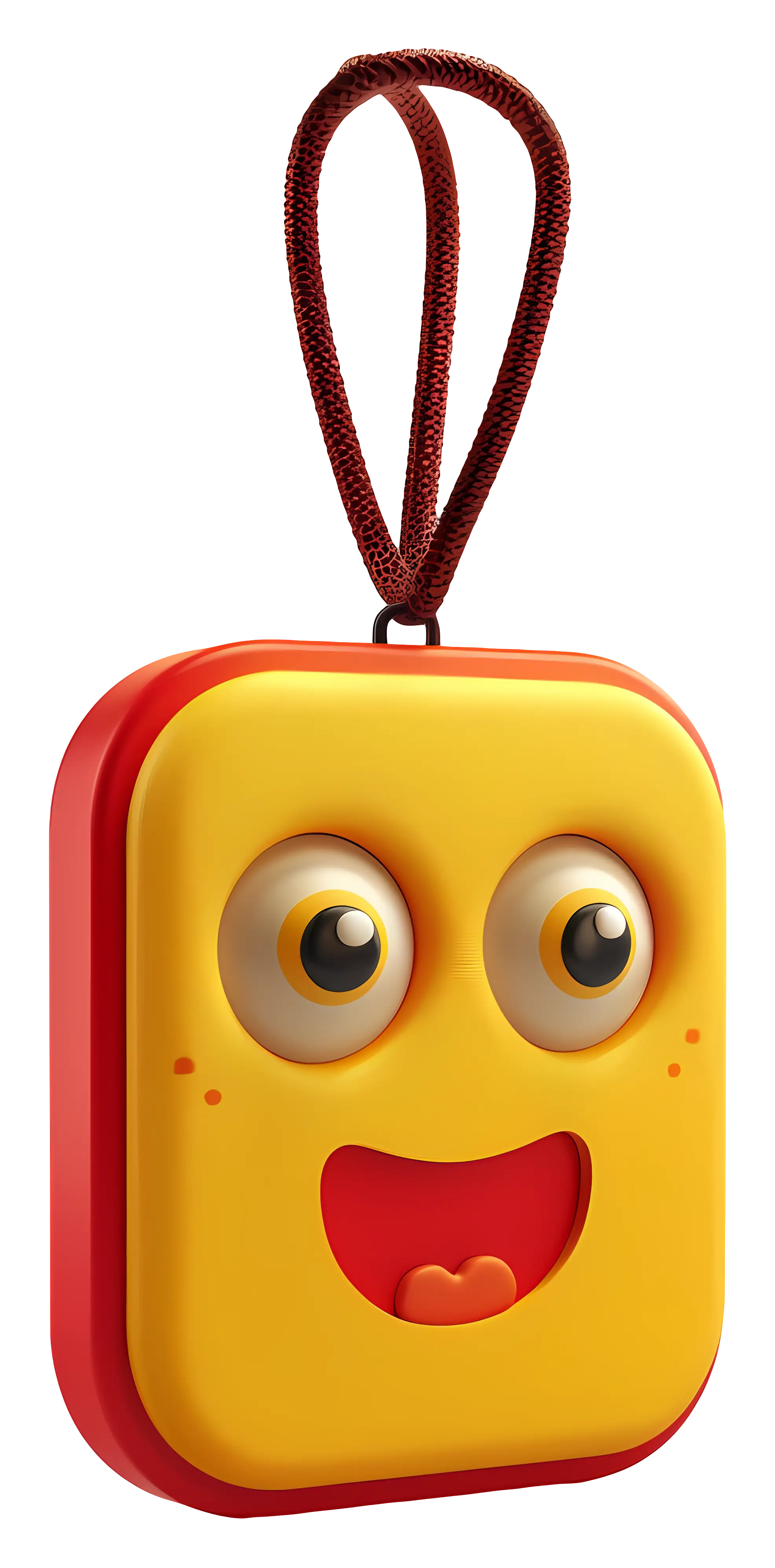 Yellow Smiley Face Keychain