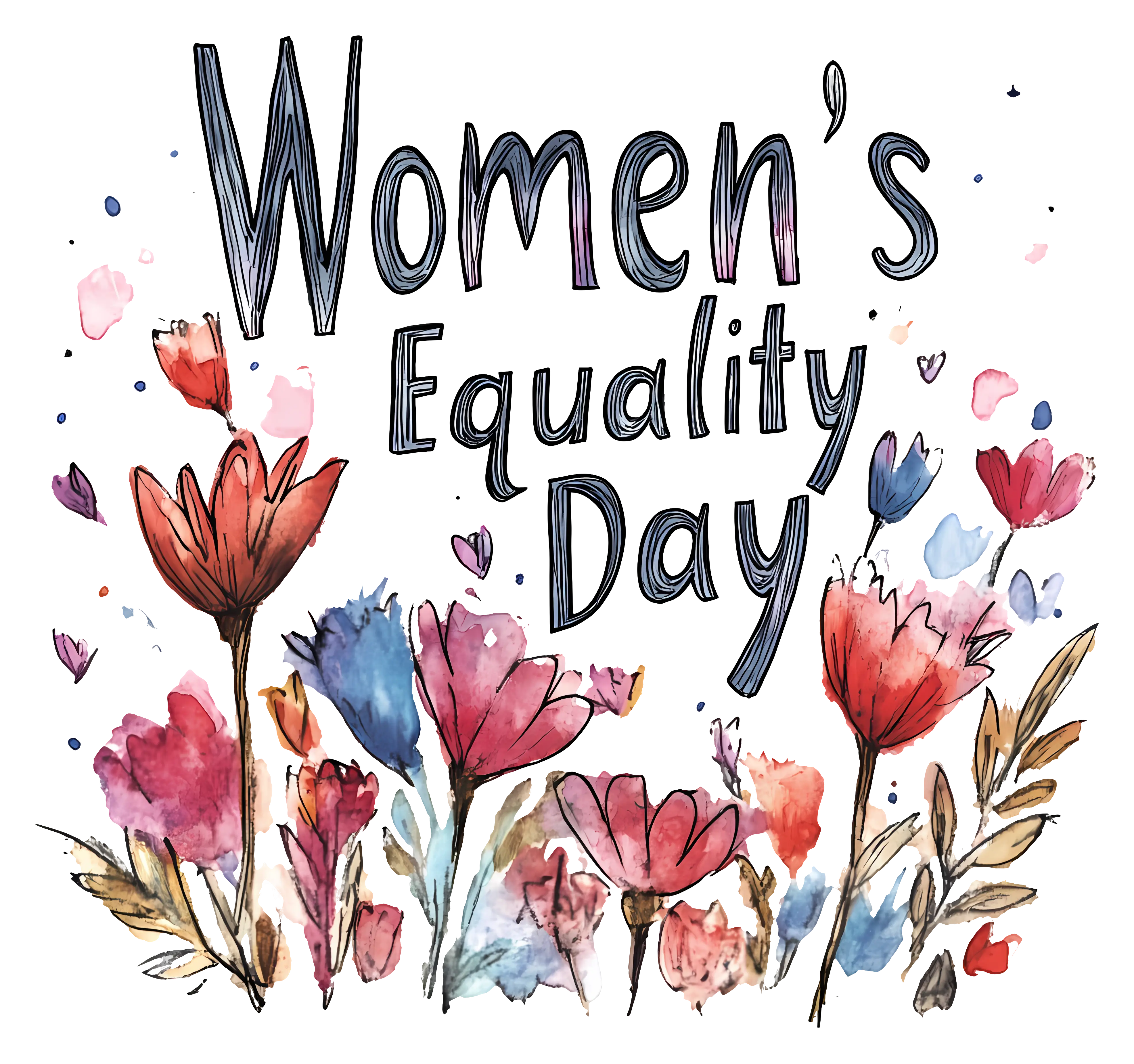 Women&#039;s Equality Day Floral Illustration