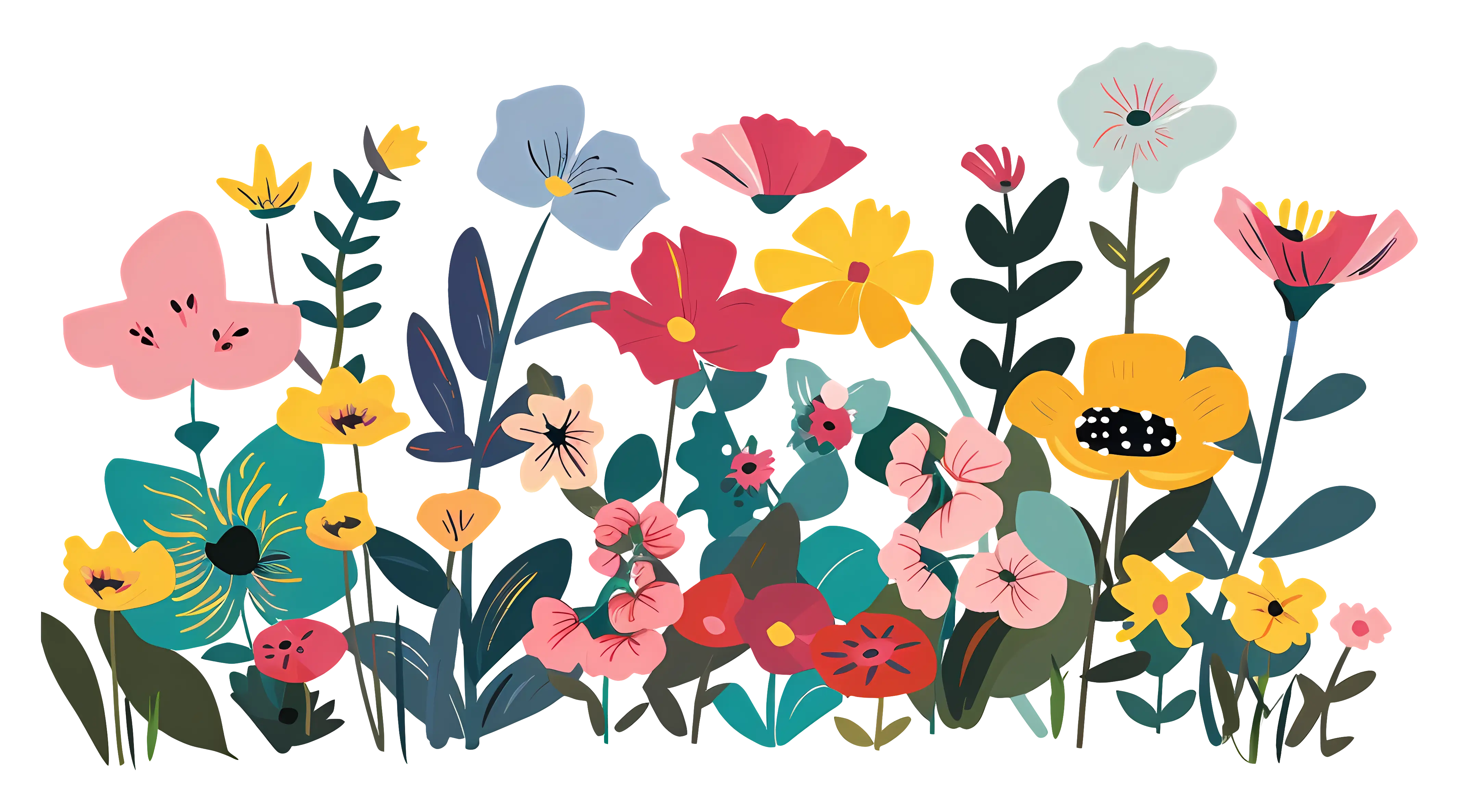 Colorful Floral Illustration