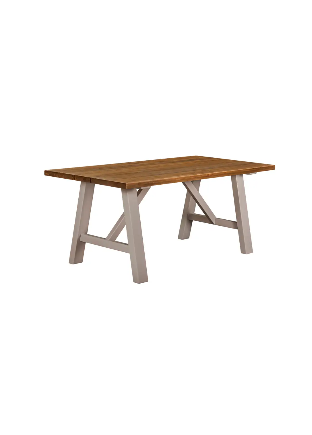 Modern Wooden Table with Metal Legs