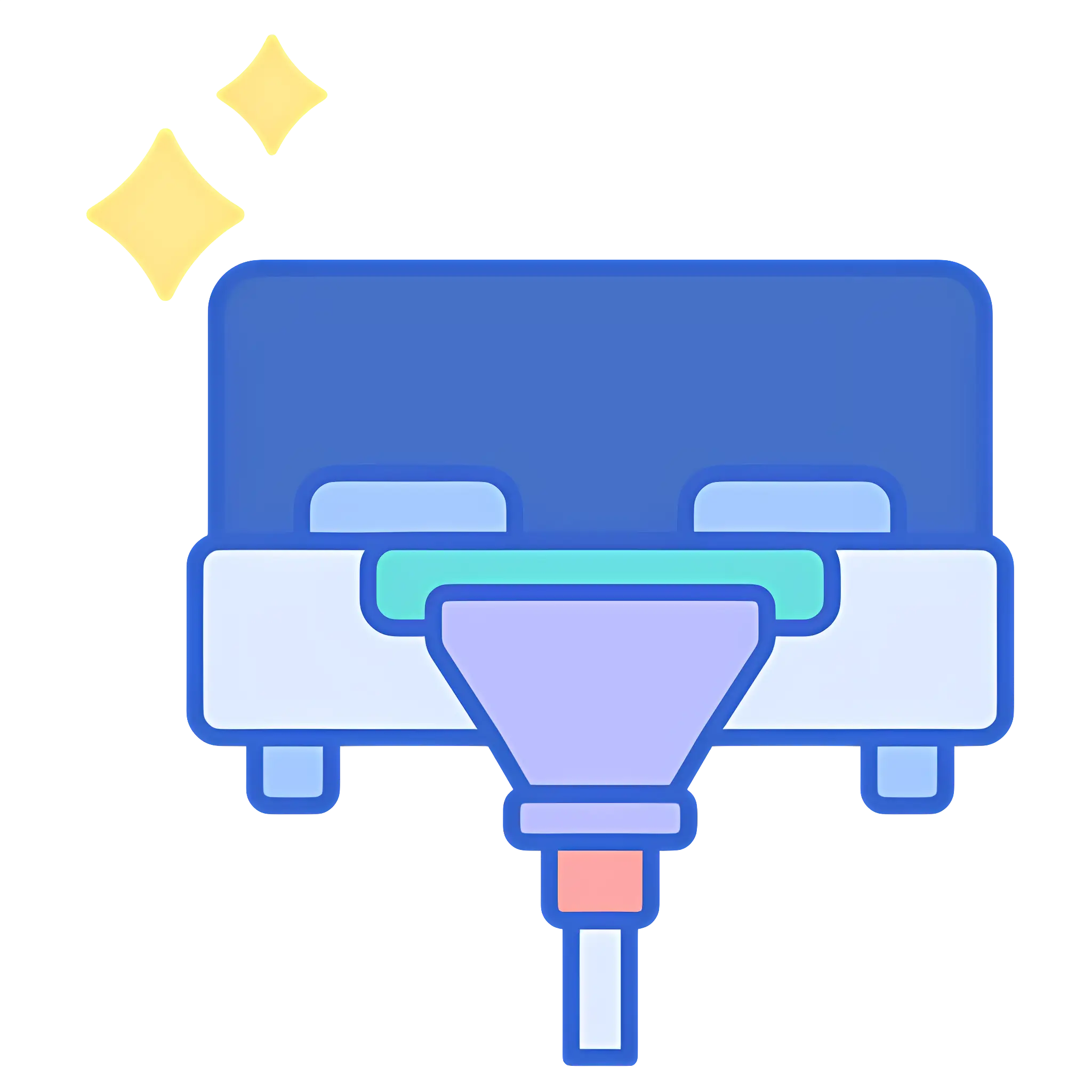 Bed Cleaning with Sparkles