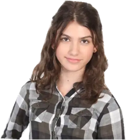 Girl in Plaid Shirt Portrait