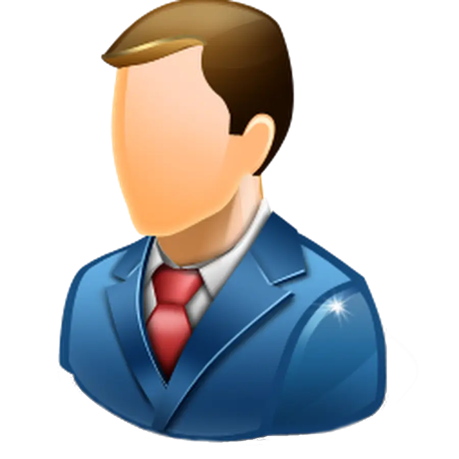 Illustration of Man in Formal Business Suit