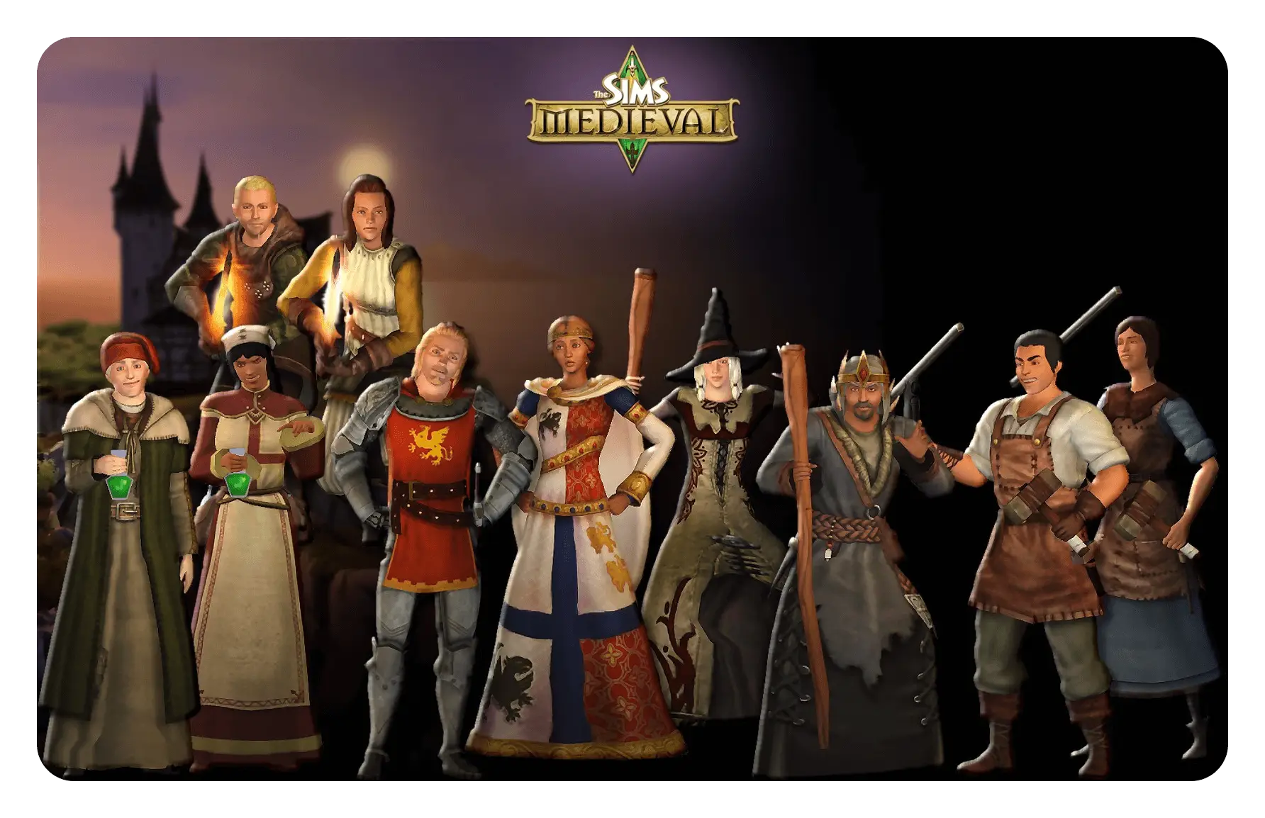 Medieval Characters from Sims Game