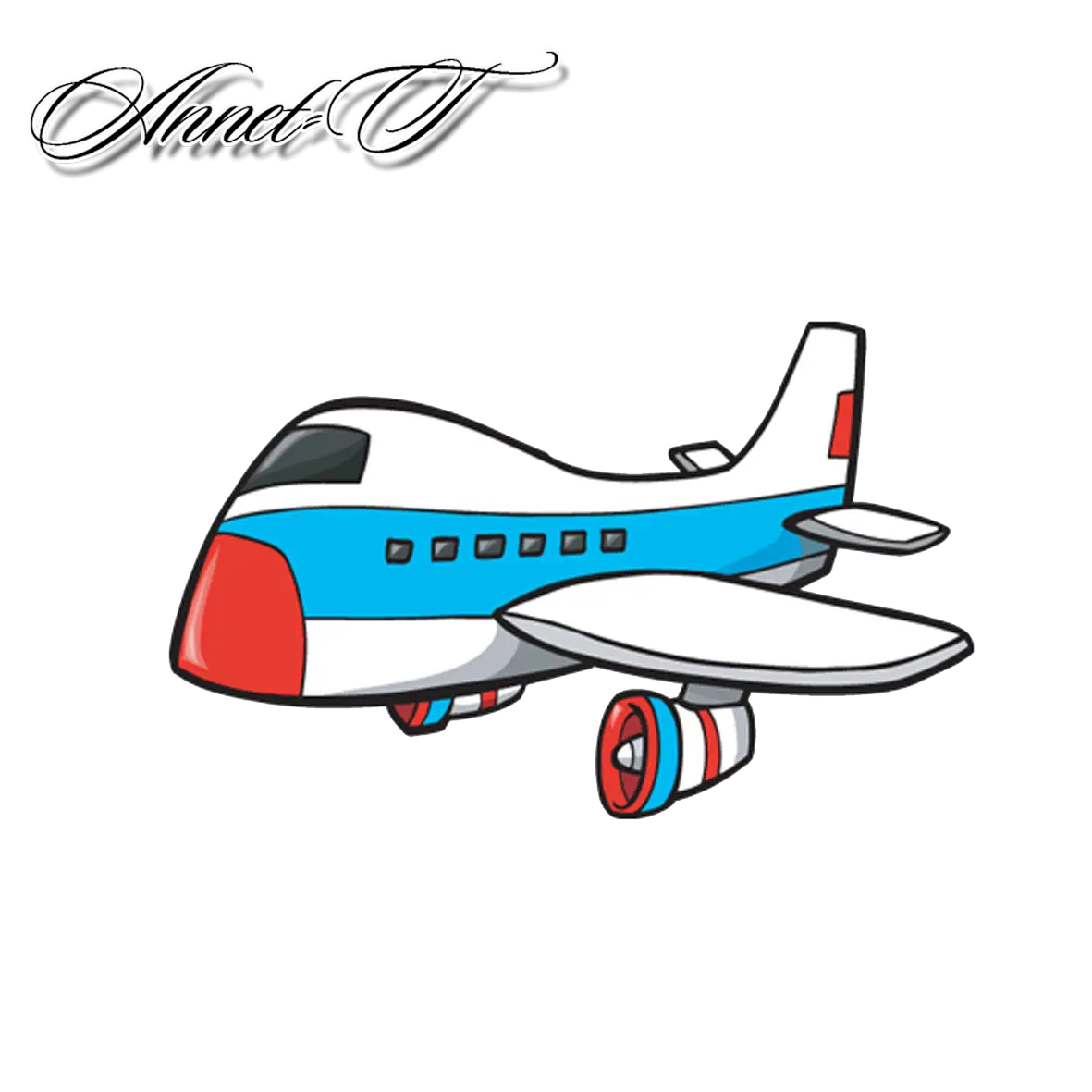 Cartoon Airplane Illustration