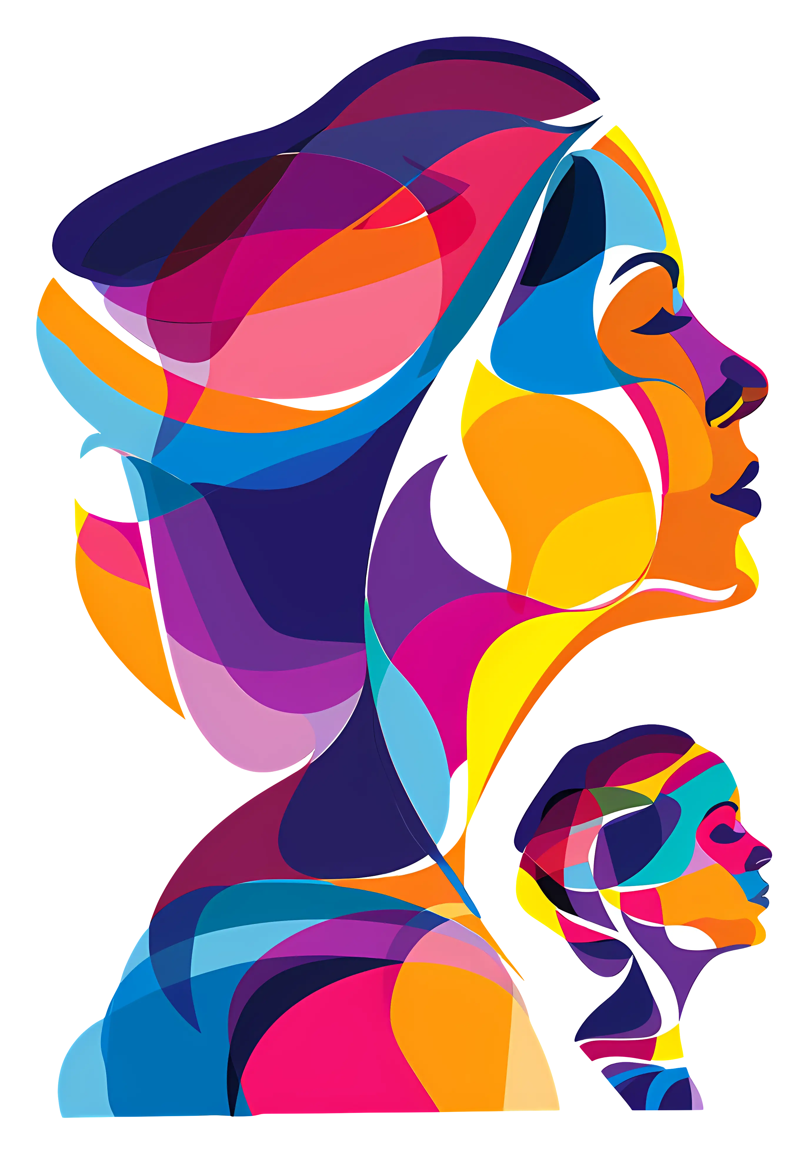 Colorful Abstract Faces