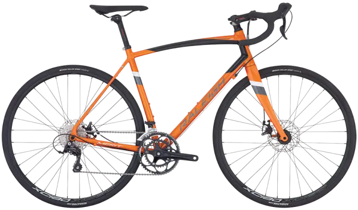Orange Hybrid Road Bike Design