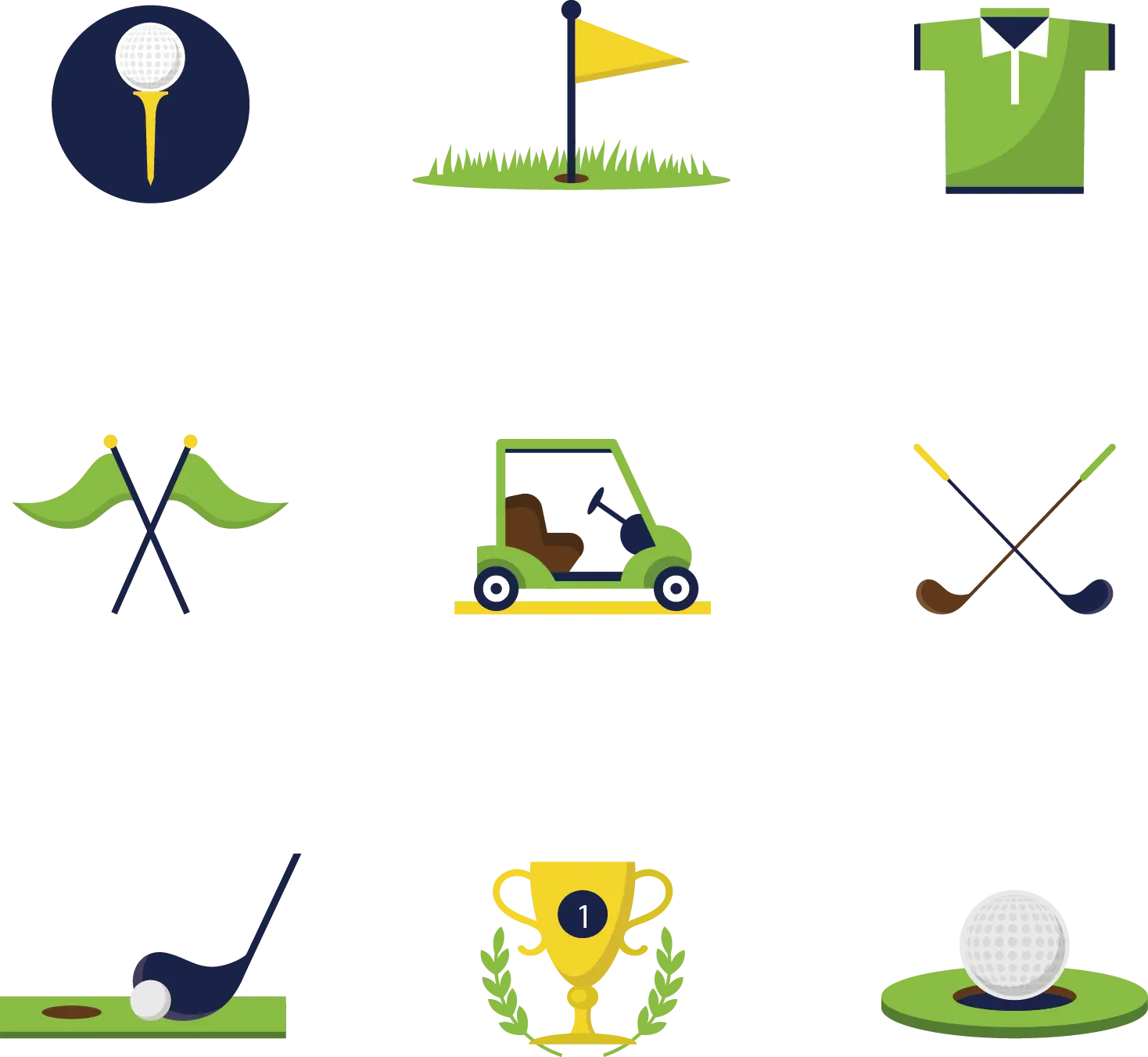 Set of Golf Icons