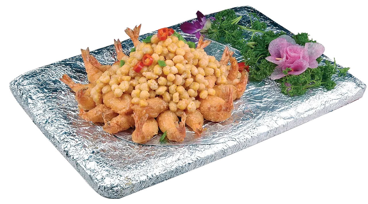 Shrimp Dish with Garnish