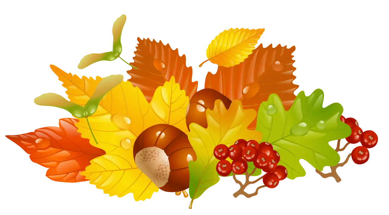 Autumn Leaves with Chestnut and Berries