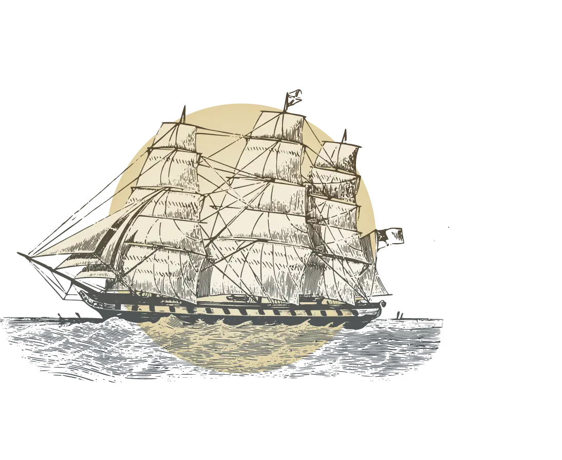 Vintage Sailing Ship Illustration