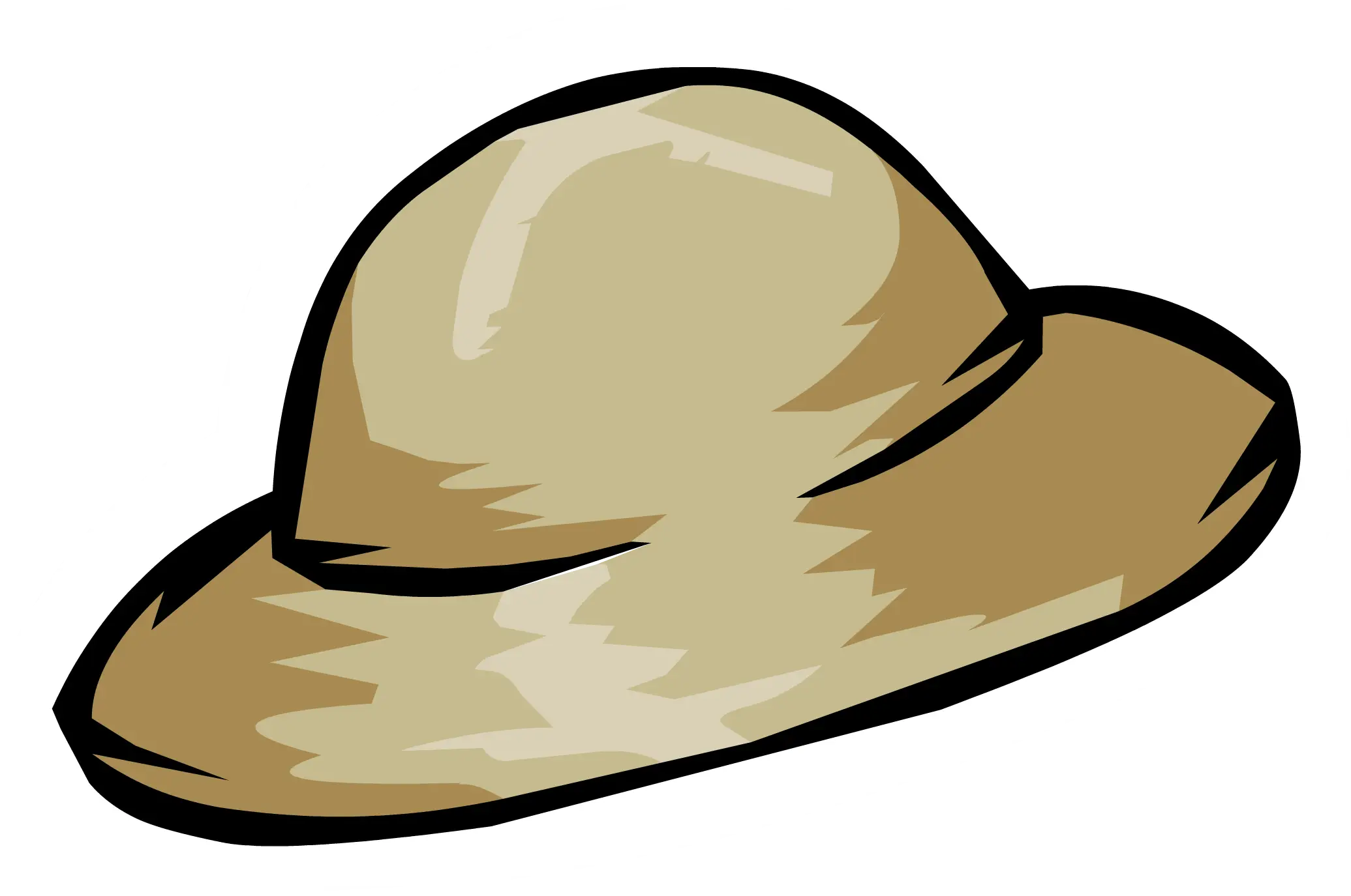 Beige Wide Brim Sun Hat