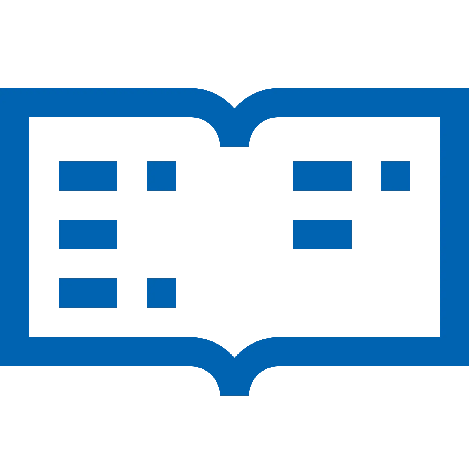 Open Book Logo in Blue