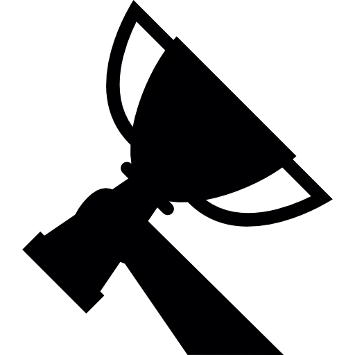 Black Silhouette of a Trophy