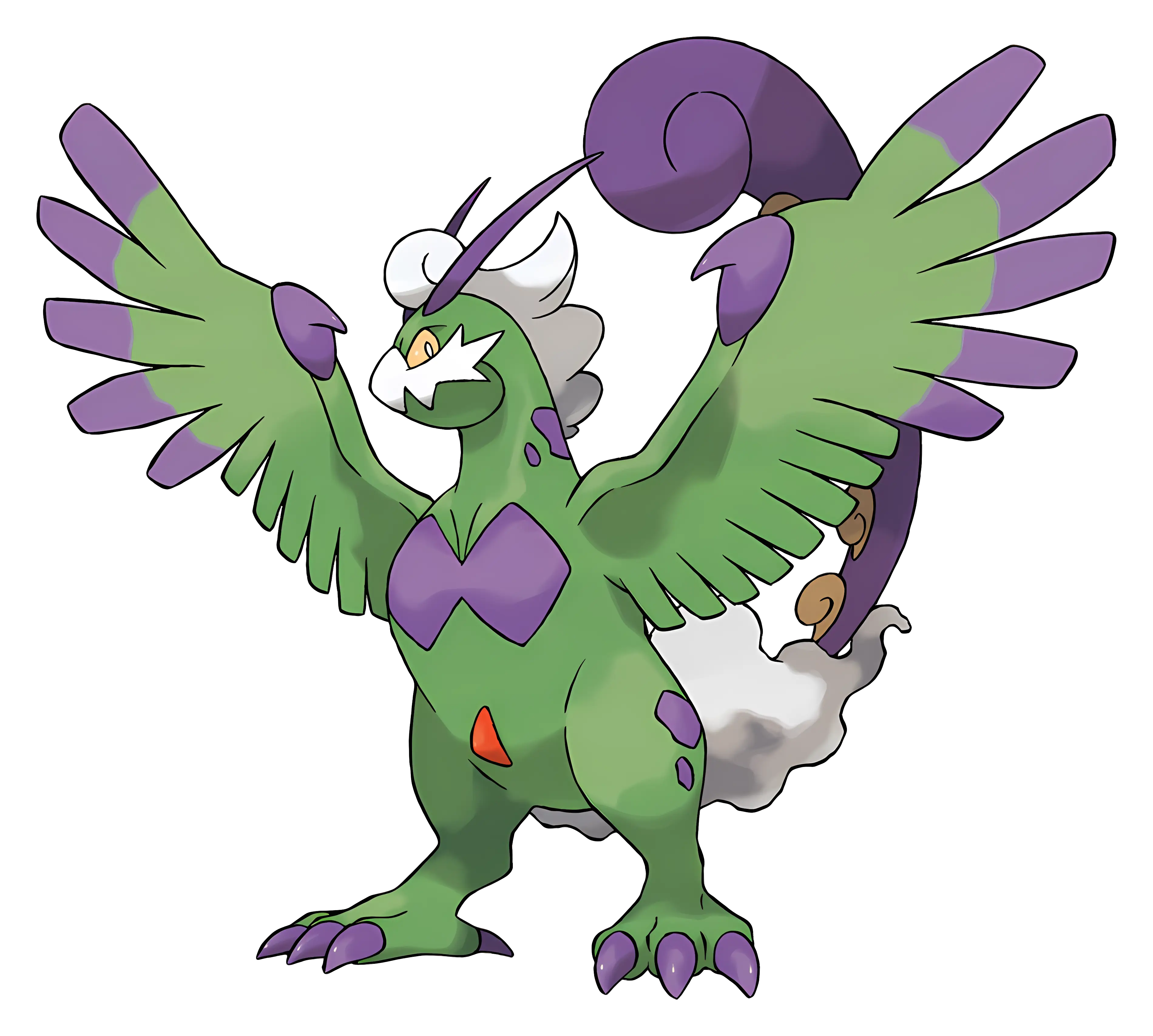 Green Mythical Bird Illustration
