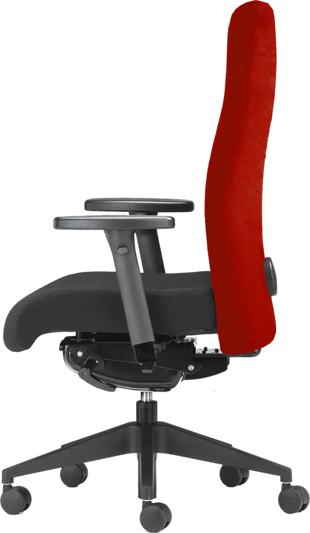 Ergonomic Office Chair with Red Backrest